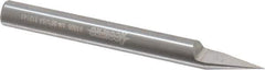 Accupro - 1/4 Inch Diameter, 2-1/2 Inch Overall Length, 3/8 Inch Split Length, Solid Carbide, Conical Point Split End Carbide Blank - Single End, 30° Point - Exact Industrial Supply