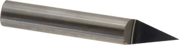 Accupro - 3/8 Inch Diameter, 2-1/2 Inch Overall Length, 1/2 Inch Split Length, Solid Carbide, Conical Point Split End Carbide Blank - Single End, 30° Point - Exact Industrial Supply