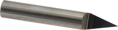Accupro - 3/8 Inch Diameter, 2-1/2 Inch Overall Length, 1/2 Inch Split Length, Solid Carbide, Conical Point Split End Carbide Blank - Single End, 30° Point - Exact Industrial Supply
