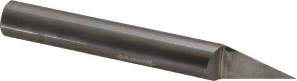Accupro - 1/2 Inch Diameter, 4 Inch Overall Length, 5/8 Inch Split Length, Solid Carbide, Conical Point Split End Carbide Blank - Single End, 30° Point - Exact Industrial Supply