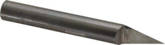 Accupro - 1/2 Inch Diameter, 4 Inch Overall Length, 5/8 Inch Split Length, Solid Carbide, Conical Point Split End Carbide Blank - Single End, 30° Point - Exact Industrial Supply