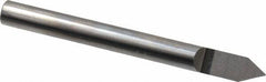 Accupro - 3/16 Inch Diameter, 2 Inch Overall Length, 3/8 Inch Split Length, Solid Carbide, Conical Point Split End Carbide Blank - Single End, 60° Point - Exact Industrial Supply