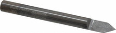 Accupro - 1/4 Inch Diameter, 2-1/2 Inch Overall Length, 3/8 Inch Split Length, Solid Carbide, Conical Point Split End Carbide Blank - Single End, 60° Point - Exact Industrial Supply