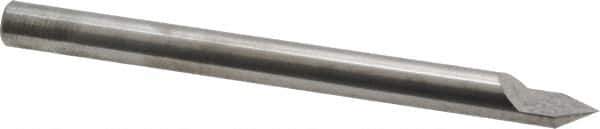 Accupro - 5/16 Inch Diameter, 4 Inch Overall Length, 1/2 Inch Split Length, Solid Carbide, Conical Point Split End Carbide Blank - Single End, 60° Point - Exact Industrial Supply