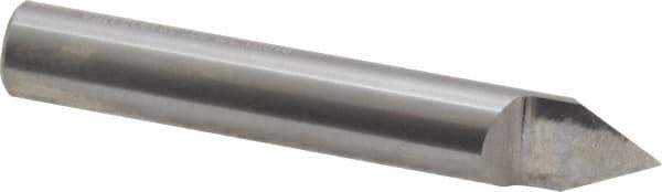 Accupro - 3/8 Inch Diameter, 2-1/2 Inch Overall Length, 1/2 Inch Split Length, Solid Carbide, Conical Point Split End Carbide Blank - Single End, 60° Point - Exact Industrial Supply