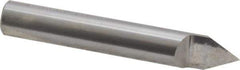 Accupro - 3/8 Inch Diameter, 2-1/2 Inch Overall Length, 1/2 Inch Split Length, Solid Carbide, Conical Point Split End Carbide Blank - Single End, 60° Point - Exact Industrial Supply