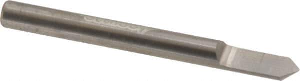Accupro - 3/16 Inch Diameter, 2 Inch Overall Length, 3/8 Inch Split Length, Solid Carbide, Conical Point Split End Carbide Blank - Single End, 90° Point - Exact Industrial Supply