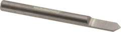 Accupro - 3/16 Inch Diameter, 2 Inch Overall Length, 3/8 Inch Split Length, Solid Carbide, Conical Point Split End Carbide Blank - Single End, 90° Point - Exact Industrial Supply