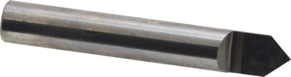 Accupro - 3/8 Inch Diameter, 2-1/2 Inch Overall Length, 1/2 Inch Split Length, Solid Carbide, Conical Point Split End Carbide Blank - Single End, 90° Point - Exact Industrial Supply
