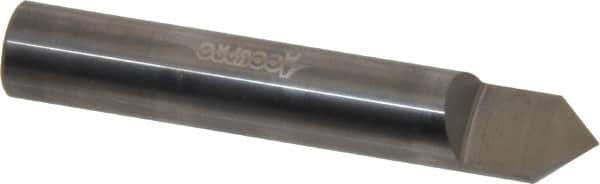 Accupro - 1/2 Inch Diameter, 3 Inch Overall Length, 5/8 Inch Split Length, Solid Carbide, Conical Point Split End Carbide Blank - Single End, 90° Point - Exact Industrial Supply