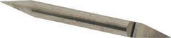 Accupro - 3/16 Inch Diameter, 2 Inch Overall Length, 3/8 Inch Split Length, Solid Carbide, Conical Point Split End Carbide Blank - Single End, 30° Point - Exact Industrial Supply
