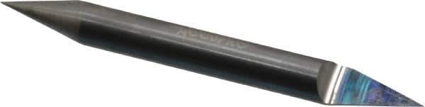 Accupro - 1/4 Inch Diameter, 2-1/2 Inch Overall Length, 3/8 Inch Split Length, Solid Carbide, Conical Point Split End Carbide Blank - Single End, 30° Point - Exact Industrial Supply