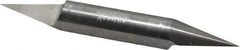 Accupro - 1/2 Inch Diameter, 4 Inch Overall Length, 5/8 Inch Split Length, Solid Carbide, Conical Point Split End Carbide Blank - Single End, 30° Point - Exact Industrial Supply