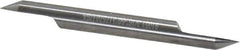 Accupro - 3/16 Inch Diameter, 2 Inch Overall Length, 3/8 Inch Split Length, Solid Carbide, Conical Point Split End Carbide Blank - Single End, 60° Point - Exact Industrial Supply