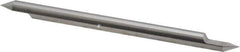Accupro - 1/4 Inch Diameter, 4 Inch Overall Length, 3/8 Inch Split Length, Solid Carbide, Conical Point Split End Carbide Blank - Single End, 60° Point - Exact Industrial Supply
