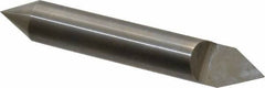 Accupro - 3/8 Inch Diameter, 2-1/2 Inch Overall Length, 1/2 Inch Split Length, Solid Carbide, Conical Point Split End Carbide Blank - Single End, 60° Point - Exact Industrial Supply