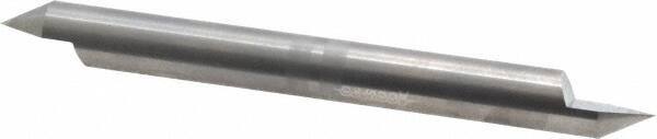 Accupro - 3/8 Inch Diameter, 4 Inch Overall Length, 1/2 Inch Split Length, Solid Carbide, Conical Point Split End Carbide Blank - Single End, 60° Point - Exact Industrial Supply