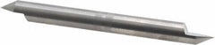 Accupro - 3/8 Inch Diameter, 4 Inch Overall Length, 1/2 Inch Split Length, Solid Carbide, Conical Point Split End Carbide Blank - Single End, 60° Point - Exact Industrial Supply