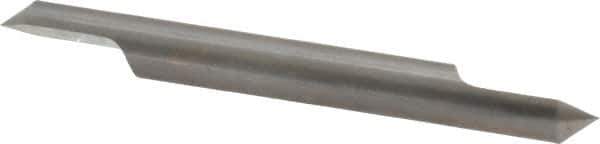 Accupro - 1/4 Inch Diameter, 2-1/2 Inch Overall Length, 3/8 Inch Split Length, Solid Carbide, Conical Point Split End Carbide Blank - Single End, 90° Point - Exact Industrial Supply