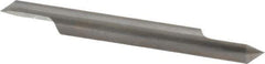 Accupro - 1/4 Inch Diameter, 2-1/2 Inch Overall Length, 3/8 Inch Split Length, Solid Carbide, Conical Point Split End Carbide Blank - Single End, 90° Point - Exact Industrial Supply