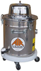 AIR Systems - 5 Gal, Stainless Steel Tank, Dry, Toxic Dust Vacuum Cleaner - 1.3 hp, 7.5 Amps - Exact Industrial Supply