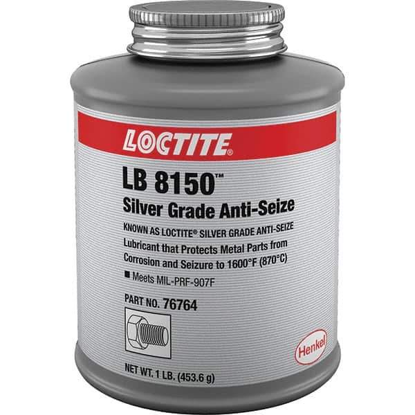 Loctite - 1 Lb Can High Temperature Anti-Seize Lubricant - Silver Colored, 1,600°F, Silver Colored, Water Resistant - Exact Industrial Supply