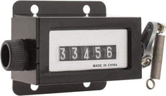 Value Collection - 5 Digit Mechanical & Digital Display Counter - Rotary Knob Reset - Exact Industrial Supply