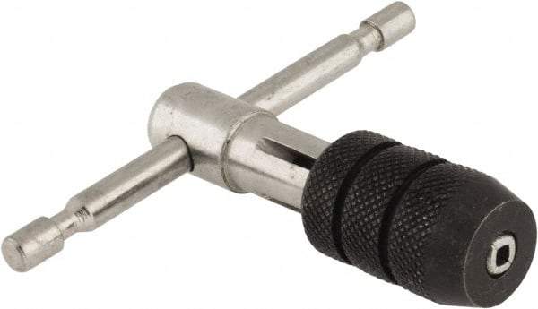 Interstate - 5/32 to 1/4" Tap Capacity, T Handle Tap Wrench - 2-3/4" Overall Length - Exact Industrial Supply