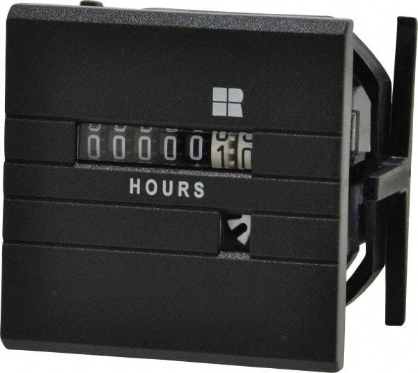 Trumeter - 7 Digit Wheel Display Hour Meter - No Reset - Exact Industrial Supply