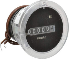 Trumeter - 6 Digit Wheel Display Hour Meter - No Reset - Exact Industrial Supply