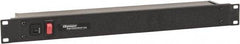 Wiremold - 6 Outlets, 120 Volts, 15 Amps, 6' Cord, Power Outlet Strip - Rack Mount, 6 Back NEMA Configuration, 19" Strip - Exact Industrial Supply