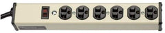 Wiremold - 6 Outlets, 120 Volts, 20 Amps, 15' Cord, Power Outlet Strip - Free Hanging Mount, 5-20 NEMA Configuration, 13-1/4" Strip, cULus Listed - Exact Industrial Supply