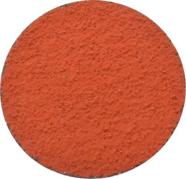 3M - 3" Disc Diam, 36 Grit, Ceramic Quick Change Disc - Type R Attaching System, Coated, Orange, Very Coarse Grade, 20,000 RPM, 777F Series - Exact Industrial Supply