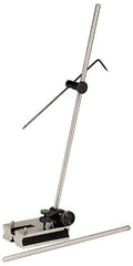 Value Collection - 2 Spindle, 12 and 18 Inch Spindle Length, Surface Gage - 3-1/4 Inch Long x 2-1/2 Inch Wide Base, 1-1/8 Inch Overall Height - Exact Industrial Supply