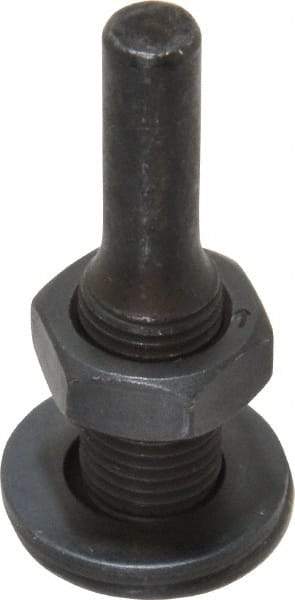 Weiler - 3/8" Arbor Hole to 1/4" Shank Diam Drive Arbor - For 3" Small Diam Wheel Brushes - Exact Industrial Supply