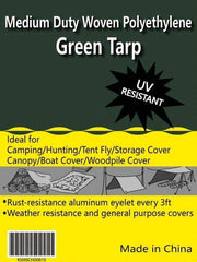 Value Collection - 60' Long x 40' Wide Polyethylene Tarp & Dust Cover - Green, 9 to 10 mil Thickness - Exact Industrial Supply