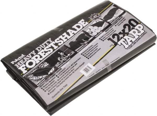 Value Collection - 20' Long x 12' Wide Polyethylene Tarp & Dust Cover - Green, 9 to 10 mil Thickness - Exact Industrial Supply
