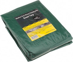 Value Collection - 24' Long x 18' Wide Polyethylene Tarp & Dust Cover - Green, 9 to 10 mil Thickness - Exact Industrial Supply