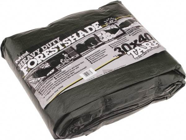 Value Collection - 40' Long x 30' Wide Polyethylene Tarp & Dust Cover - Green, 9 to 10 mil Thickness - Exact Industrial Supply