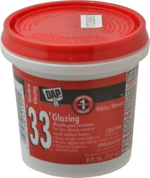 DAP - 8 oz Glazing Compound - White - Exact Industrial Supply