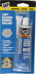 DAP - 2.8 oz Tube Clear RTV Silicone Joint Sealant - -40 to 400°F Operating Temp, 10 to 20 min Tack Free Dry Time, 24 hr Full Cure Time - Exact Industrial Supply