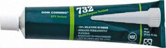 Dow Corning - 3 oz Tube Clear RTV Silicone Joint Sealant - -76 to 356°F Operating Temp, 20 min Tack Free Dry Time, 24 hr Full Cure Time, Series 732 - Exact Industrial Supply