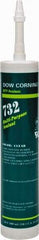 Dow Corning - 10.3 oz Cartridge Clear RTV Silicone Joint Sealant - -76 to 356°F Operating Temp, 20 min Tack Free Dry Time, 24 hr Full Cure Time, Series 732 - Exact Industrial Supply