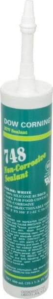 Dow Corning - 10.1 oz Tube Off-White RTV Silicone Joint Sealant - -67 to 350°F Operating Temp, 30 min Tack Free Dry Time, 36 hr Full Cure Time, Series 748 - Exact Industrial Supply