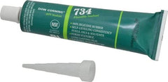 Dow Corning - 3 oz Tube Clear RTV Silicone Joint Sealant - -85 to 356°F Operating Temp, 13 min Tack Free Dry Time, 24 hr Full Cure Time, Series 734 - Exact Industrial Supply