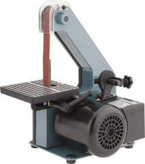 Enco - 30 Inch Long x 1 Inch Wide Belt Sanding Machine - 1/4 Hp, Single Phase - Exact Industrial Supply