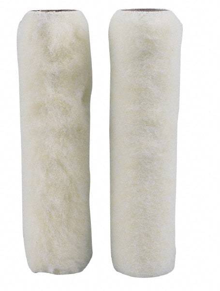 Weiler - 3/8" Nap, 9" Wide Paint General Purpose Roller Cover - Semi-Smooth Texture, Poly Blend/Paper Core - Exact Industrial Supply