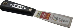 Hyde Tools - 1-1/2" Wide Stainless Steel Putty Knife - Stiff, Nylon Handle, 7-3/4" OAL - Exact Industrial Supply