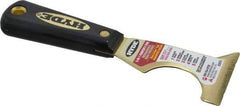 Hyde Tools - 2-1/2" Wide Brass Taping Knife - Stiff, Nylon Handle, 7-1/4" OAL - Exact Industrial Supply