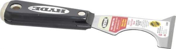 Hyde Tools - 2-1/2" Wide High Carbon Steel Taping Knife - Stiff, Nylon Handle, 7-3/8" OAL - Exact Industrial Supply